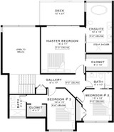 Secondary Image - Contemporary House Plan - The Panorama 76465 - 2nd Floor Plan