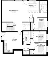 Contemporary House Plan - The Panorama 76465 - Basement Floor Plan