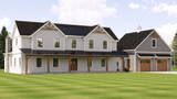 Farmhouse House Plan - 16523 - Left Exterior