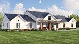 Ranch House Plan - 43049 - Left Exterior