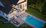 Full Basement Rear Exterior - Pool Not included in Plans - Rear Exterior