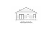Cape Cod House Plan - Palm 52163 - Rear Exterior