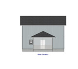 Traditional House Plan - 76704 - Rear Exterior