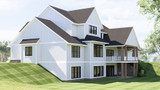 Farmhouse House Plan - 41070 - Right Exterior