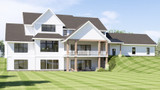 Farmhouse House Plan - 41070 - Rear Exterior