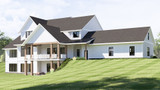Farmhouse House Plan - 41070 - Rear Exterior
