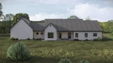 Farmhouse House Plan - Denton Creek 71717 - Rear Exterior