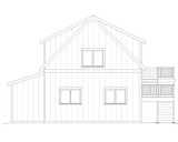 Farmhouse House Plan - Raven 43188 - Rear Exterior