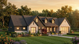 Country House Plan - 59746 - Left Exterior