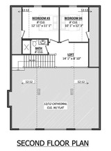 Farmhouse House Plan - 63164 - 2nd Floor Plan