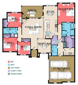 Traditional House Plan - Addison 3 24847 - 1st Floor Plan