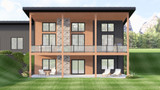 Contemporary House Plan - 55863 - Rear Exterior