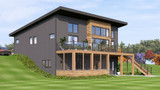 Contemporary House Plan - 55948 - Right Exterior