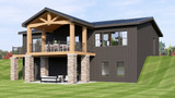 Contemporary House Plan - 28679 - Rear Exterior