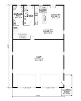 Country House Plan - 60698 - 1st Floor Plan