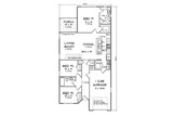 Traditional House Plan - 24800 - 1st Floor Plan