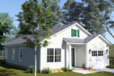Country House Plan - 64347 - Left Exterior