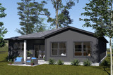 Prairie House Plan - 50395 - Rear Exterior