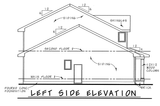 Traditional House Plan - Whitehurst 44705 - Left Exterior