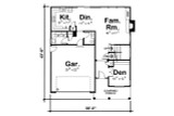 Traditional House Plan - Whitehurst 44705 - 1st Floor Plan