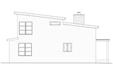 Contemporary House Plan - Blue Spruce 76920 - Left Exterior