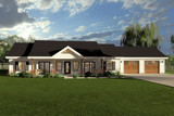 Ranch House Plan - 77761 - Front Exterior