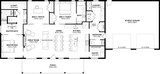 Ranch House Plan - 77761 - 1st Floor Plan
