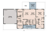 Farmhouse House Plan - Clover Cottage 42923 - 1st Floor Plan