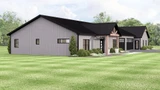 Craftsman House Plan - 54405 - Left Exterior