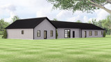 Craftsman House Plan - 54405 - Rear Exterior