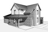 European House Plan - Meridian 29161 - Exterior