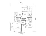 Ranch House Plan - Hewitt II 96826 - 1st Floor Plan
