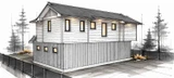Cottage House Plan - Ivy Annex 82433 - Rear Exterior