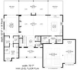 Farmhouse House Plan - Mountain Lookout 58036 - 1st Floor Plan