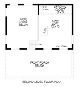 Secondary Image - Contemporary House Plan - Cathedral Ledge Getaway 10952 - 2nd Floor Plan