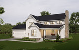 Farmhouse House Plan - Cashew Ridge Farmhouse 36873 - Right Exterior