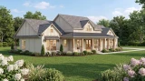 Craftsman House Plan - Graystone Farms 61873 - Left Exterior