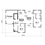 Farmhouse House Plan - Birch Crest 60536 - 1st Floor Plan