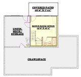 Mountain Rustic House Plan - Flathead Lake Cabin 54321 - Basement Floor Plan