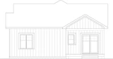 Farmhouse House Plan - Sisken 3 46524 - Rear Exterior