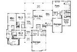 Farmhouse House Plan - Pigford Farms 60881 - 1st Floor Plan