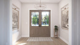 Farmhouse House Plan - Pigford Farms 60881 - Foyer