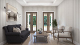 Farmhouse House Plan - Pigford Farms 60881 - Living Room