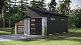 Modern House Plan - Wayland 13824 - Right Exterior