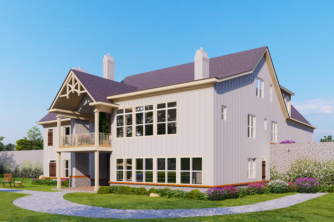 Woodfin Ridge 3 Car #46290 | The House Plan Company