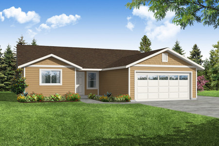 Ranch House Plan - Olalla 10500 - Front Exterior
