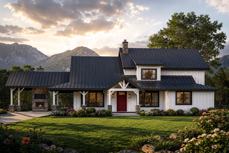 Lodge Style House Plan - Wind River 11022 - Front Exterior