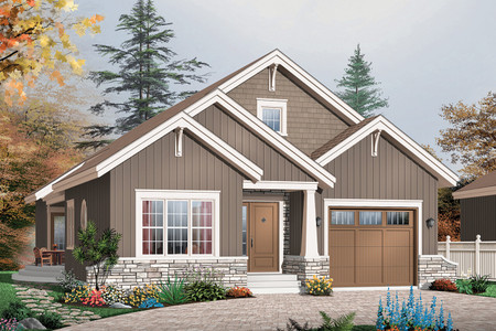 Craftsman House Plan - Sundance 12156 - Front Exterior