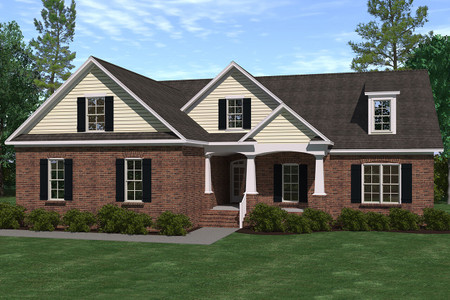 Ranch House Plan - Slate 12991 - Front Exterior