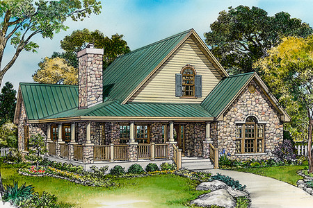 Cottage House Plan - Sebring 13547 - Front Exterior